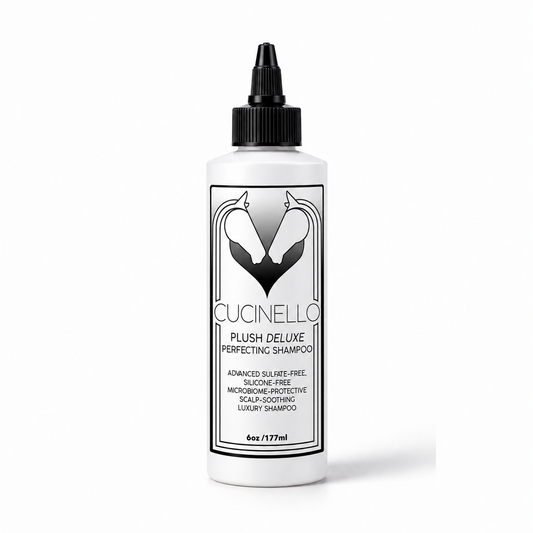 Plush Deluxe Perfecting Shampoo - Advanced Microbiome Protective Scalp Soothing Luxury Shampoo by Cucinello Beauty