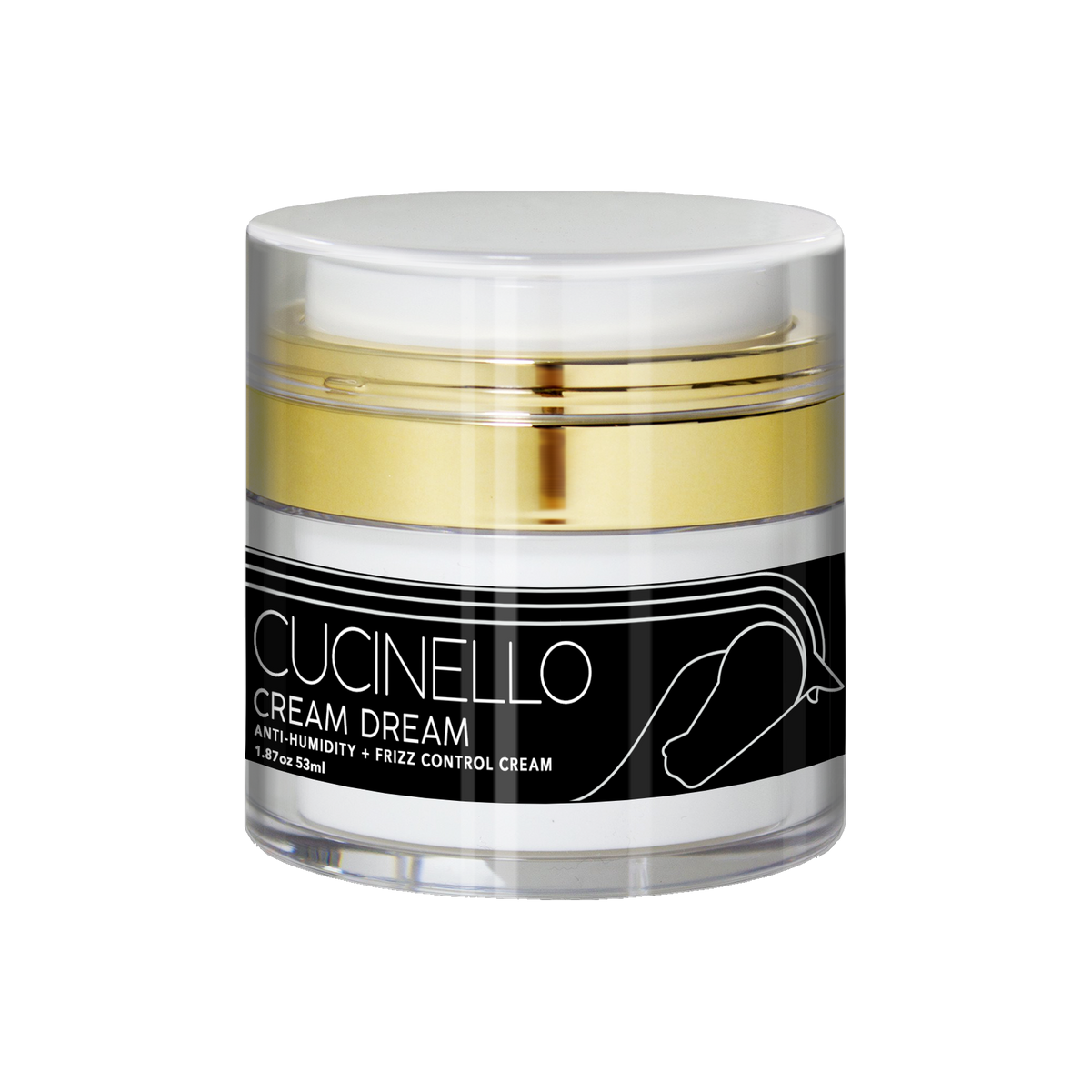 Cucinello Beauty Cream Dream Anti-Humidity and Frizz Control Cream, 1.87oz jar