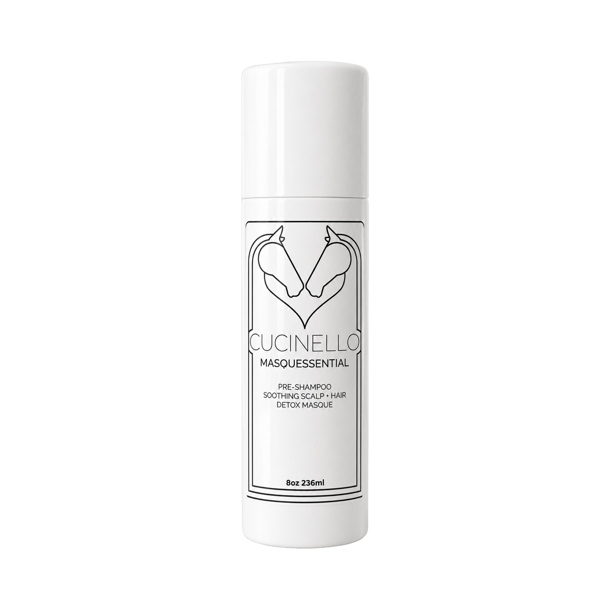 Cucinello Beauty Masquessential Soothing Scalp and Hair Detox Masque, 8oz bottle