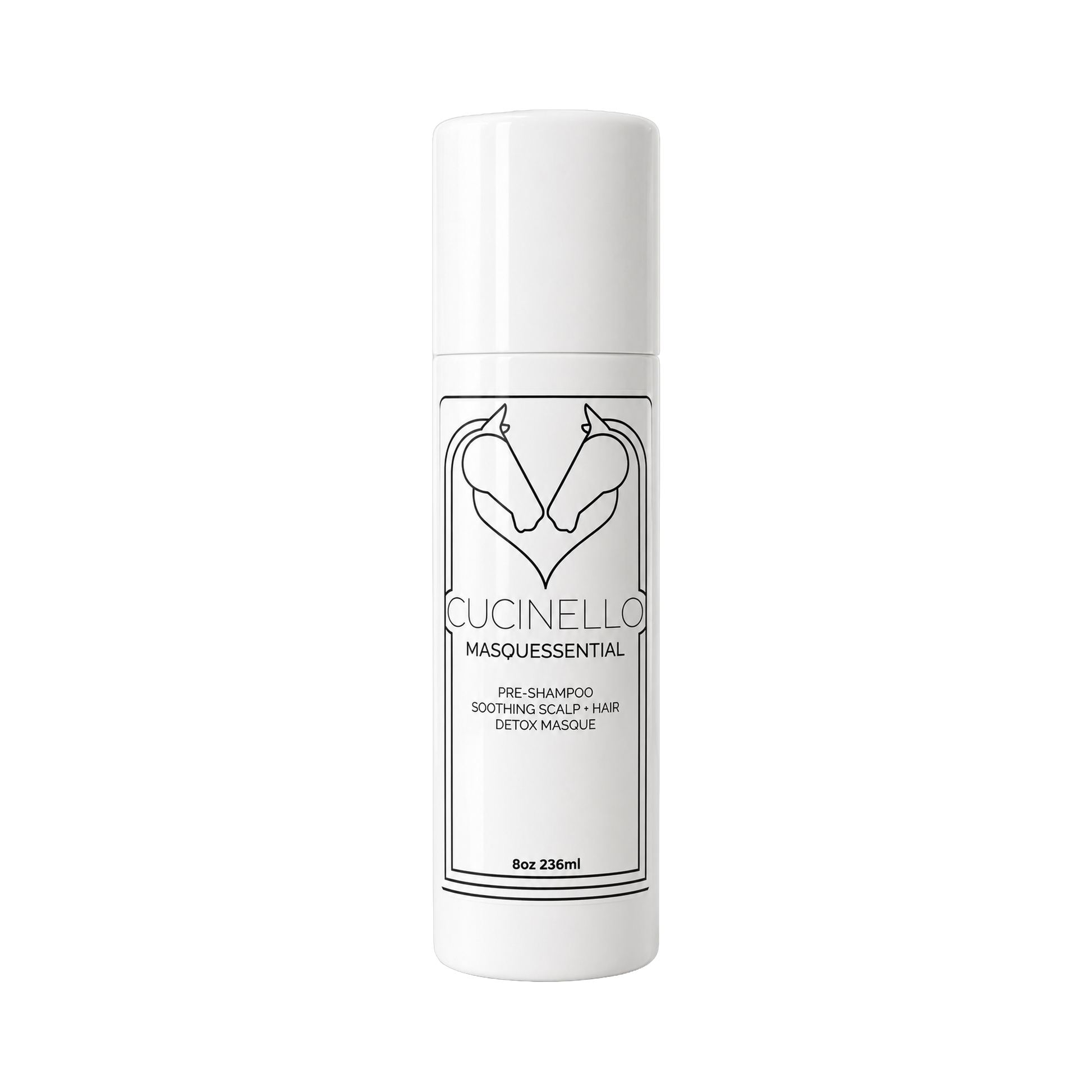 Cucinello Beauty Masquessential Soothing Scalp and Hair Detox Masque, 8oz bottle